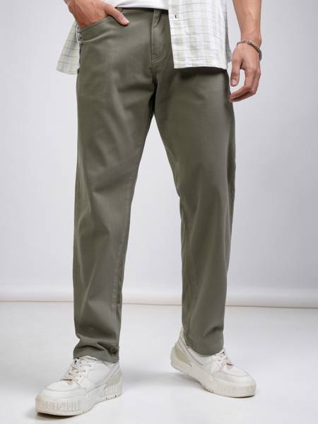 HIGHLANDER Relaxed Men Green Trousers