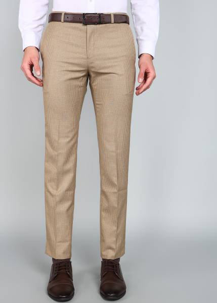 Raymond Slim Fit Men Brown Trousers