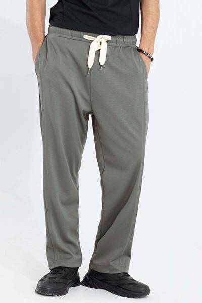 Snitch Relaxed Men Grey Trousers