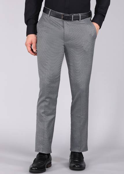 ARROW Regular Fit Men Grey Trousers