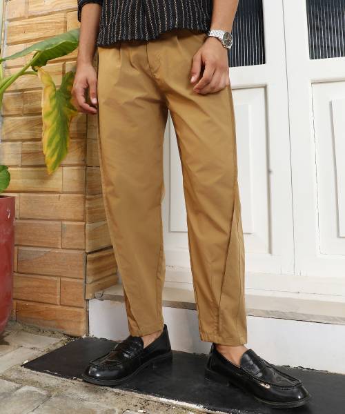 CAMPUS SUTRA Relaxed Men Brown Trousers