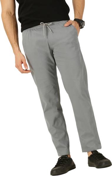THOMAS SCOTT Regular Fit Men Grey Trousers