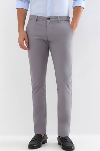 Allen Solly Regular Fit Men Grey Trousers