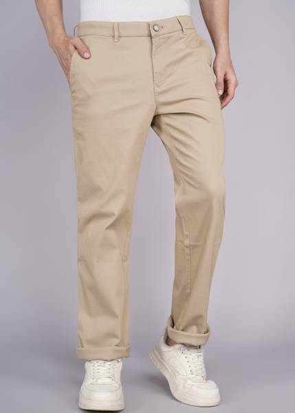 KILLER Straight Fit Men Khaki Trousers