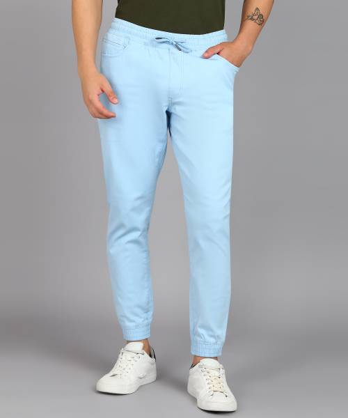 Louis Philippe Jeans Regular Fit Men Light Blue Trousers