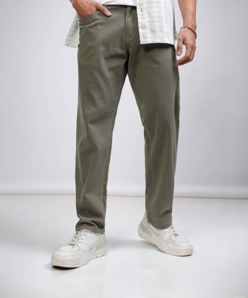 HIGHLANDER Relaxed Men Green Trousers