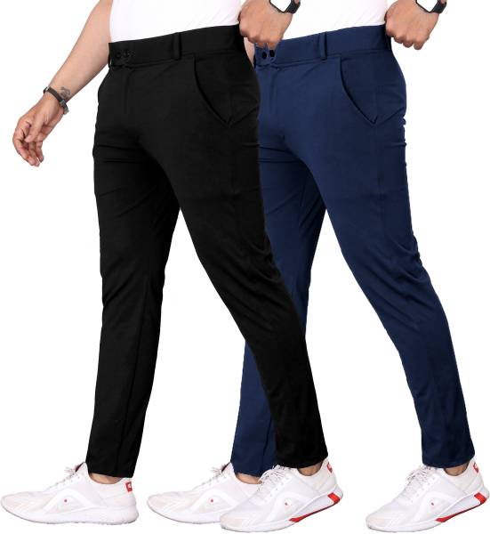 COMBRAIDED Regular Fit Men Multicolor Trousers