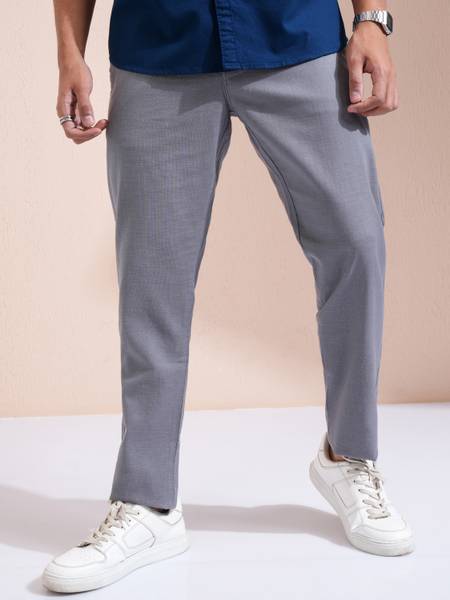 HIGHLANDER Regular Fit Men Grey Trousers