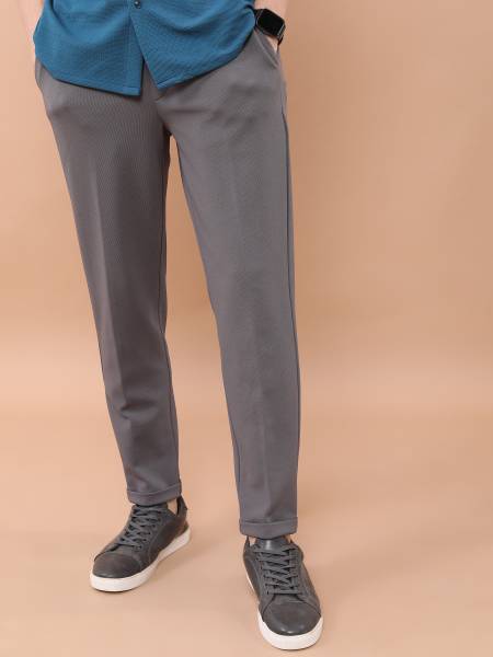 HIGHLANDER Regular Fit Men Grey Trousers