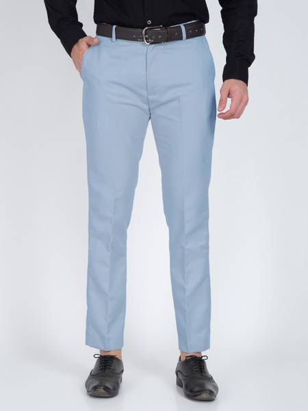 CYPHUS Regular Fit Men Light Blue Trousers
