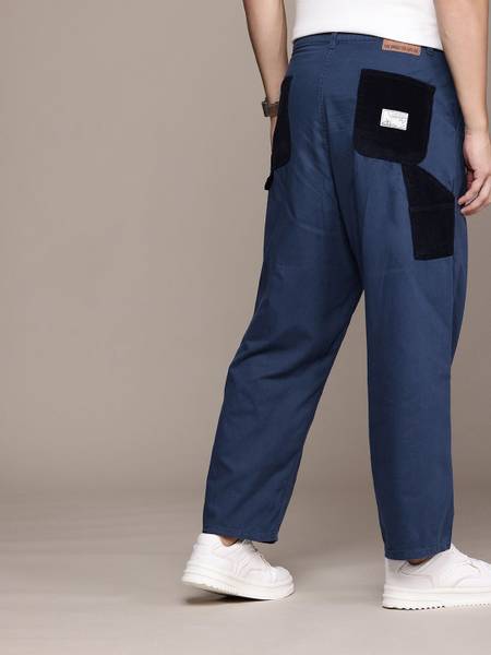 Roadster Loose Fit Men Blue Trousers