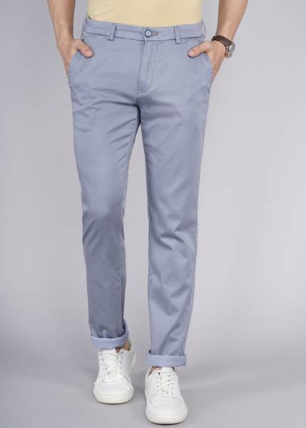 KILLER Slim Fit Men Grey Trousers