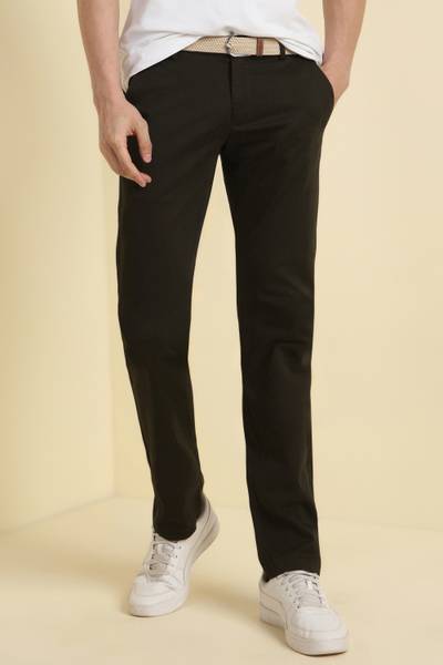 Allen Solly Regular Fit Men Green Trousers