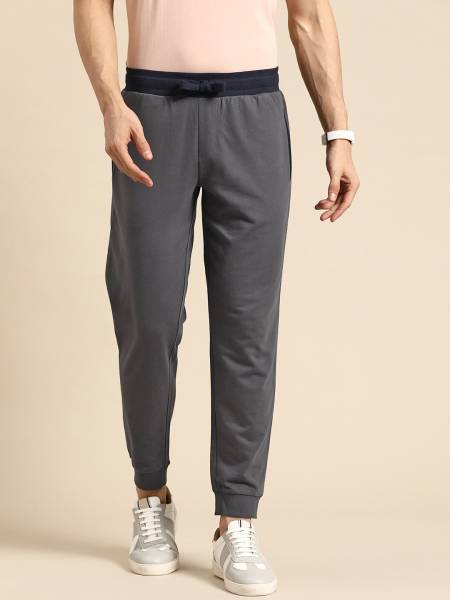 United Colors of Benetton Solid Men Grey Track Pants