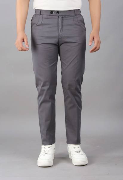 maa fashion Regular Fit Men Grey Trousers