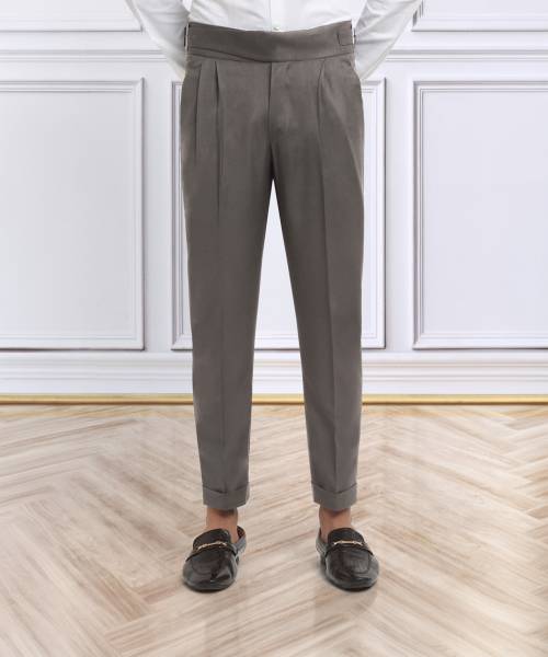 Klotthe Slim Fit Men Brown Trousers