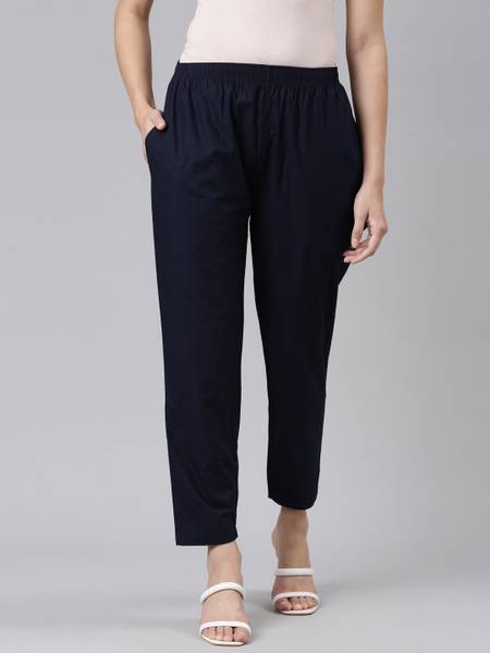 TWIN BIRDS Regular Fit Women Blue Trousers