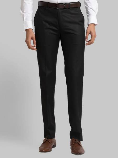 Raymond Regular Fit Men Black Trousers