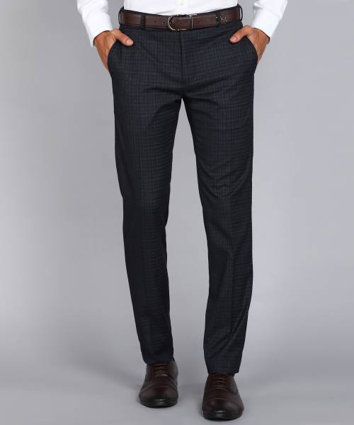 Raymond Slim Fit Men Grey Trousers