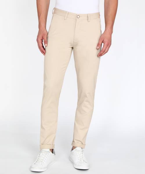 PETER ENGLAND Slim Fit Men White Trousers