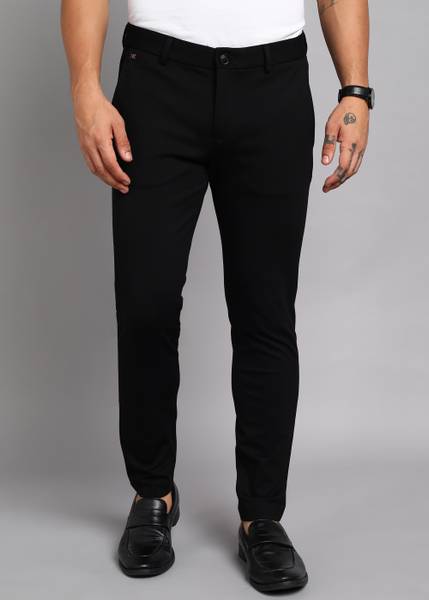 KILLER Tapered Men Black Trousers