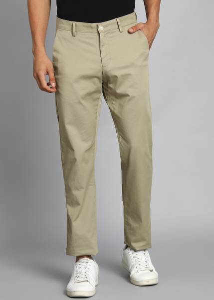 Allen Solly Slim Fit Men Beige Trousers