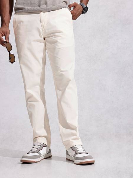 WROGN Relaxed Men White Trousers