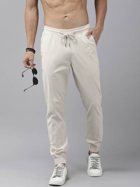 Roadster Regular Fit Men White Trousers