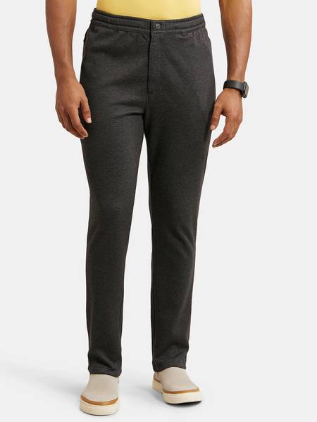JOCKEY IM06 Regular Fit Men Black Trousers
