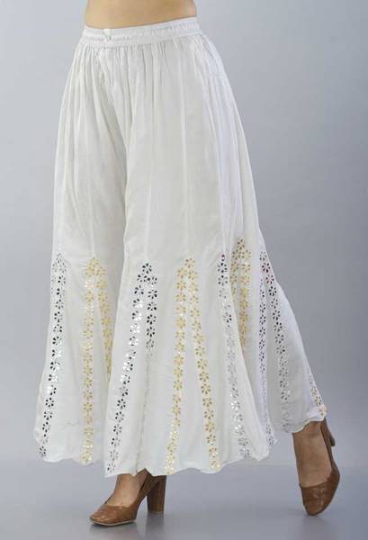 SARK PRODUCTION Relaxed Women White Trousers