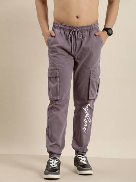 Moda Rapido Regular Fit Men Purple Trousers