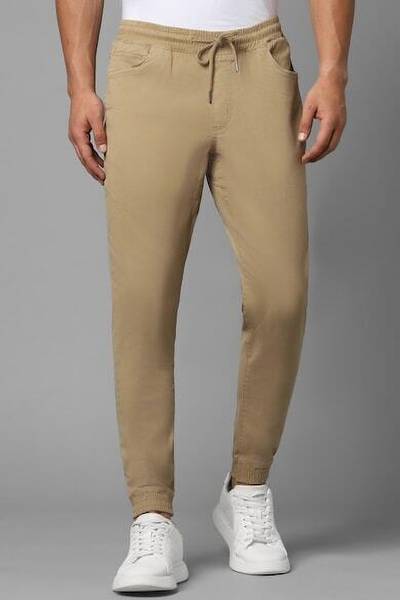 Louis Philippe Jeans Slim Fit Men Khaki Trousers