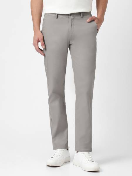Urbano Fashion Slim Fit Men Grey Trousers