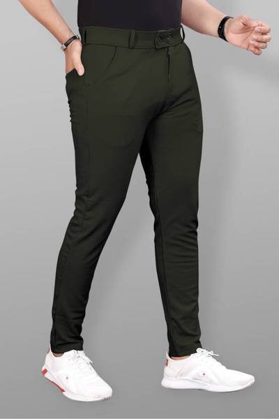 METRONAUT Regular Fit Men Green Trousers