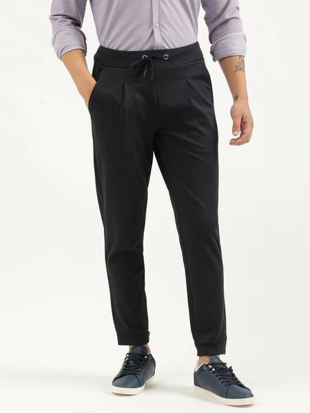 United Colors of Benetton Slim Fit Men Black Trousers