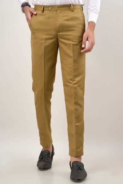 SEVEN HUNTERS Regular Fit Men Khaki Trousers