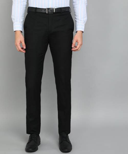 Raymond Slim Fit Men Black Trousers