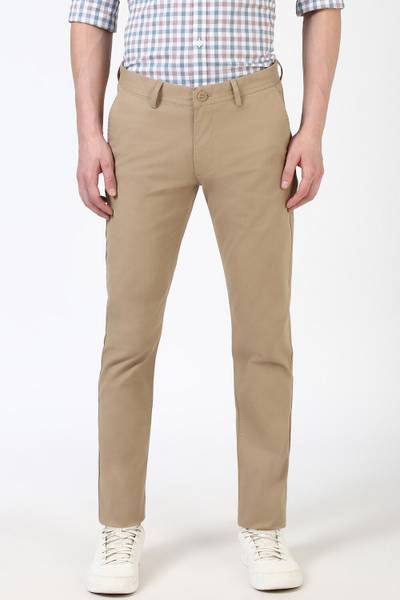 PETER ENGLAND Skinny Fit Men Beige Trousers