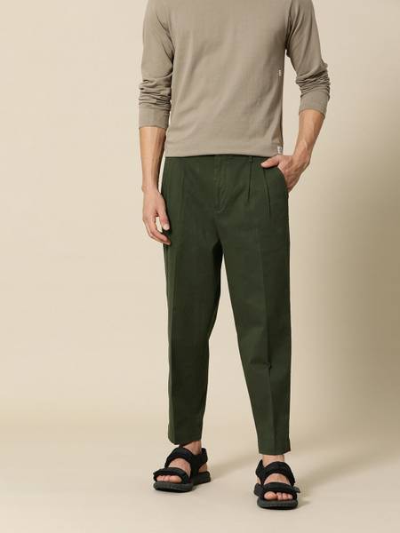 Mr Bowerbird Relaxed Men Green Trousers