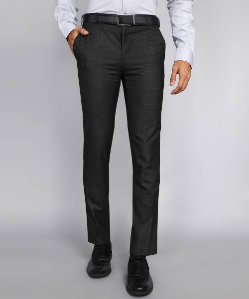 Raymond Slim Fit Men Grey Trousers