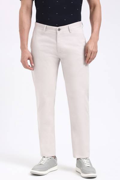 PETER ENGLAND Slim Fit Men White Trousers