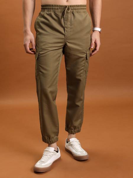 HIGHLANDER Regular Fit Men Khaki Trousers