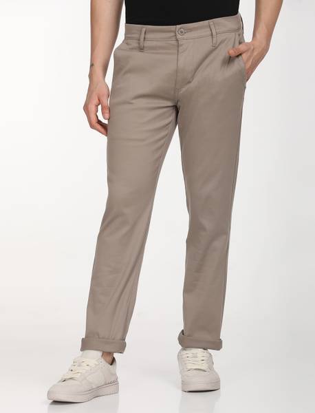 LEVI'S Slim Fit Men Beige Trousers