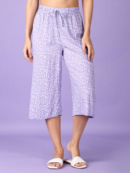 V-MART Regular Fit Women Purple Trousers