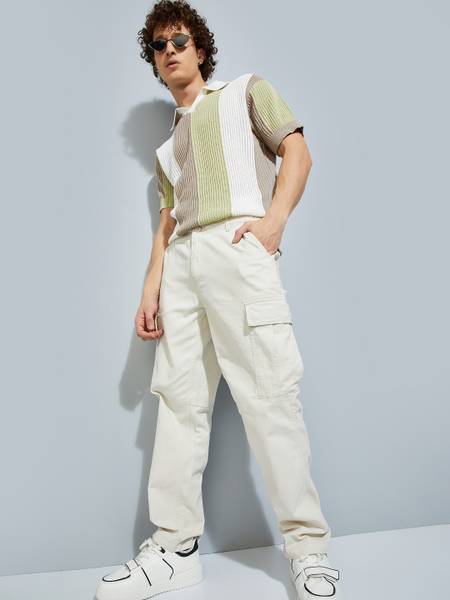 MAX URB_N Regular Fit Men Beige Trousers