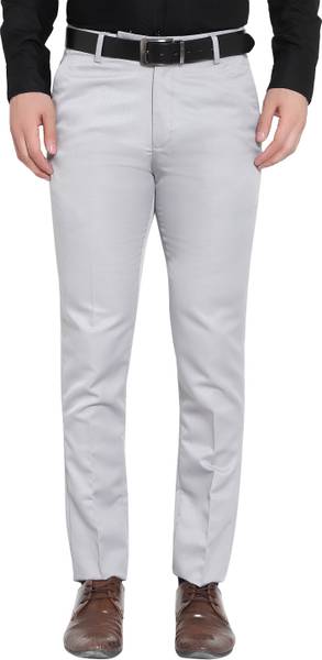Sucheh Gwalior Regular Fit Men Grey Trousers