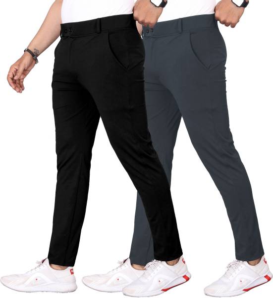COMBRAIDED Regular Fit Men Multicolor Trousers