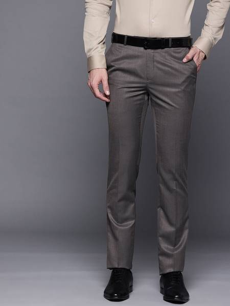 Raymond Slim Fit Men Brown Trousers