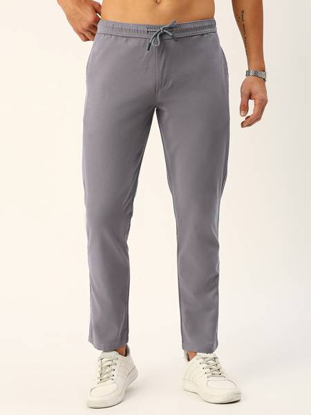 METRONAUT Slim Fit Men Grey Trousers