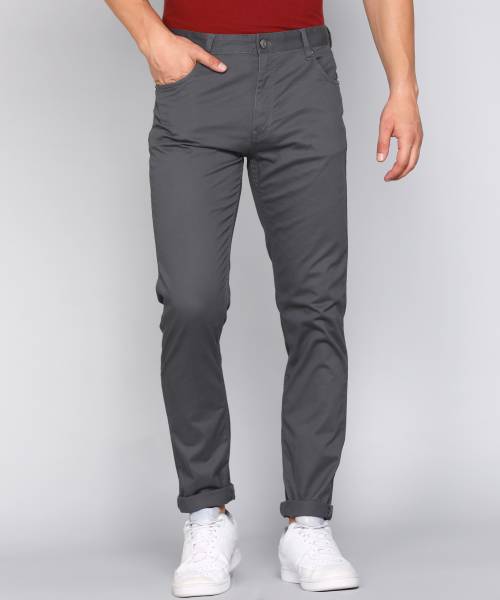 French Connection Slim Fit Men Grey Trousers
